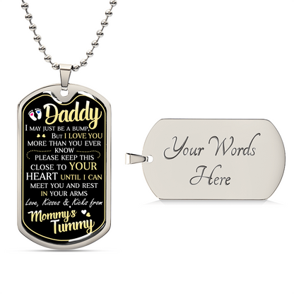 Dad To Be - Dog Tag Necklace