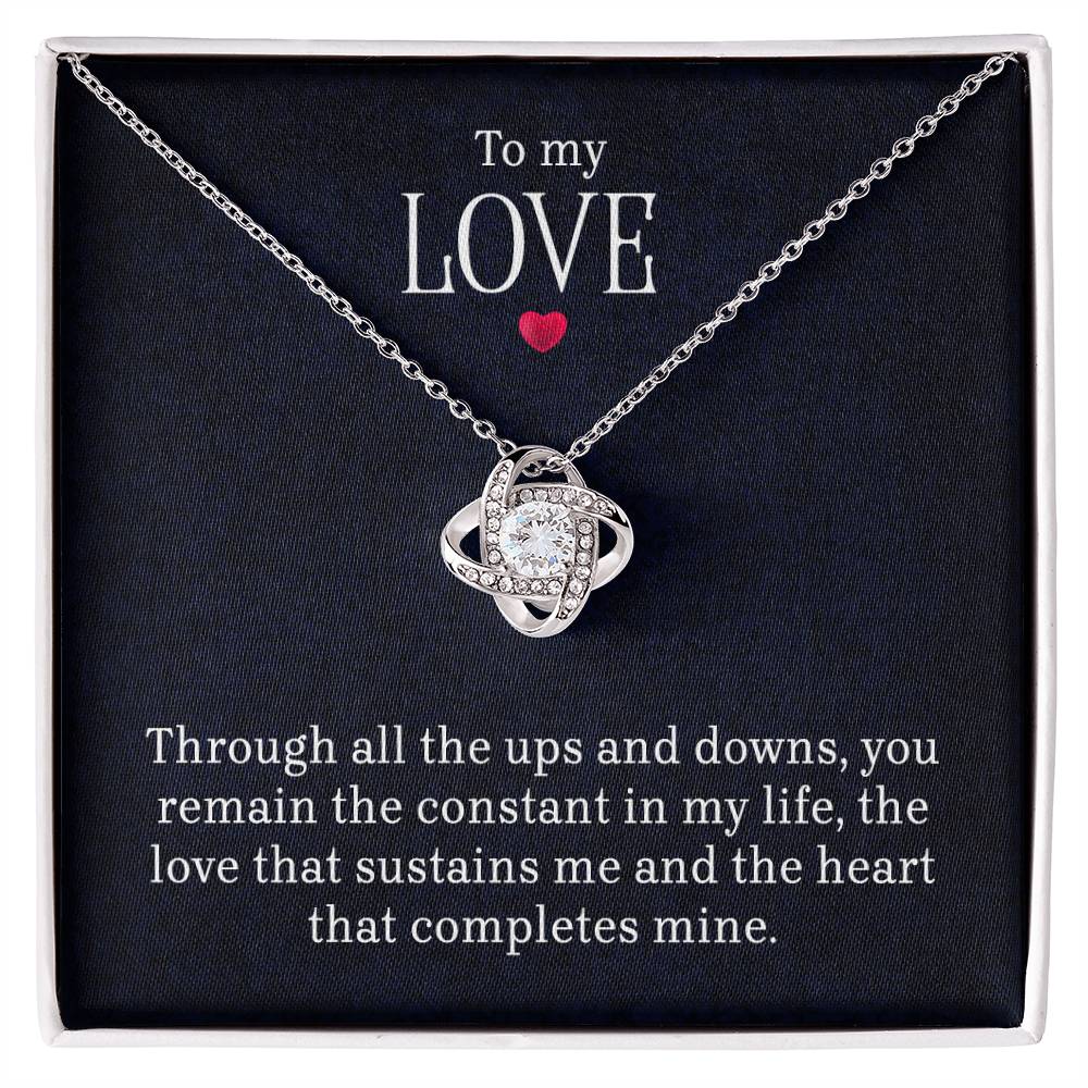 To My Love - Lov eKnot Necklace