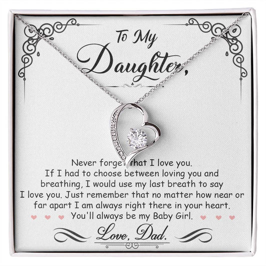 My Baby Girl - Forever Love Necklace