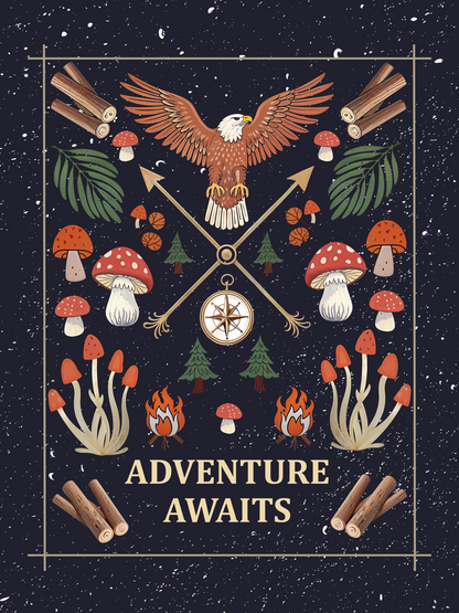 Adventure Awaits - Woven Blanket